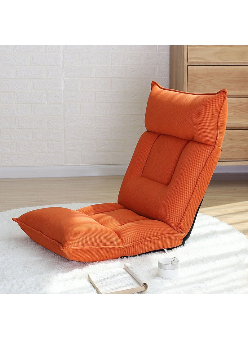 LIMOS Floor Chair Lazy Sofa Adjustable Padded Folding Chair with Back Support and Backrest Comfortable Chair - Image 1