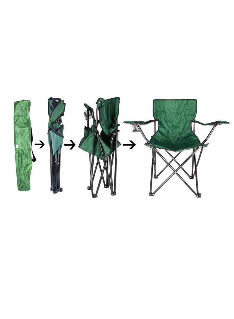 Toshionics Folding Camping Chair With Cup Holder, Lightweight And Portable Outdoor Chair For Camping, Beach, Or Backyard multicolor - Image 3