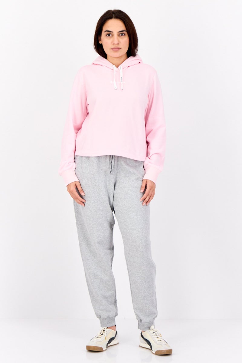 Champion Women Regular Fit Long Sleeve Outdoor Hoodie, Pink - Image 4