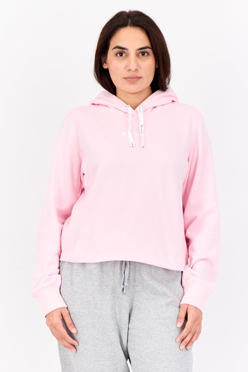 Champion Women Regular Fit Long Sleeve Outdoor Hoodie, Pink - Image 1