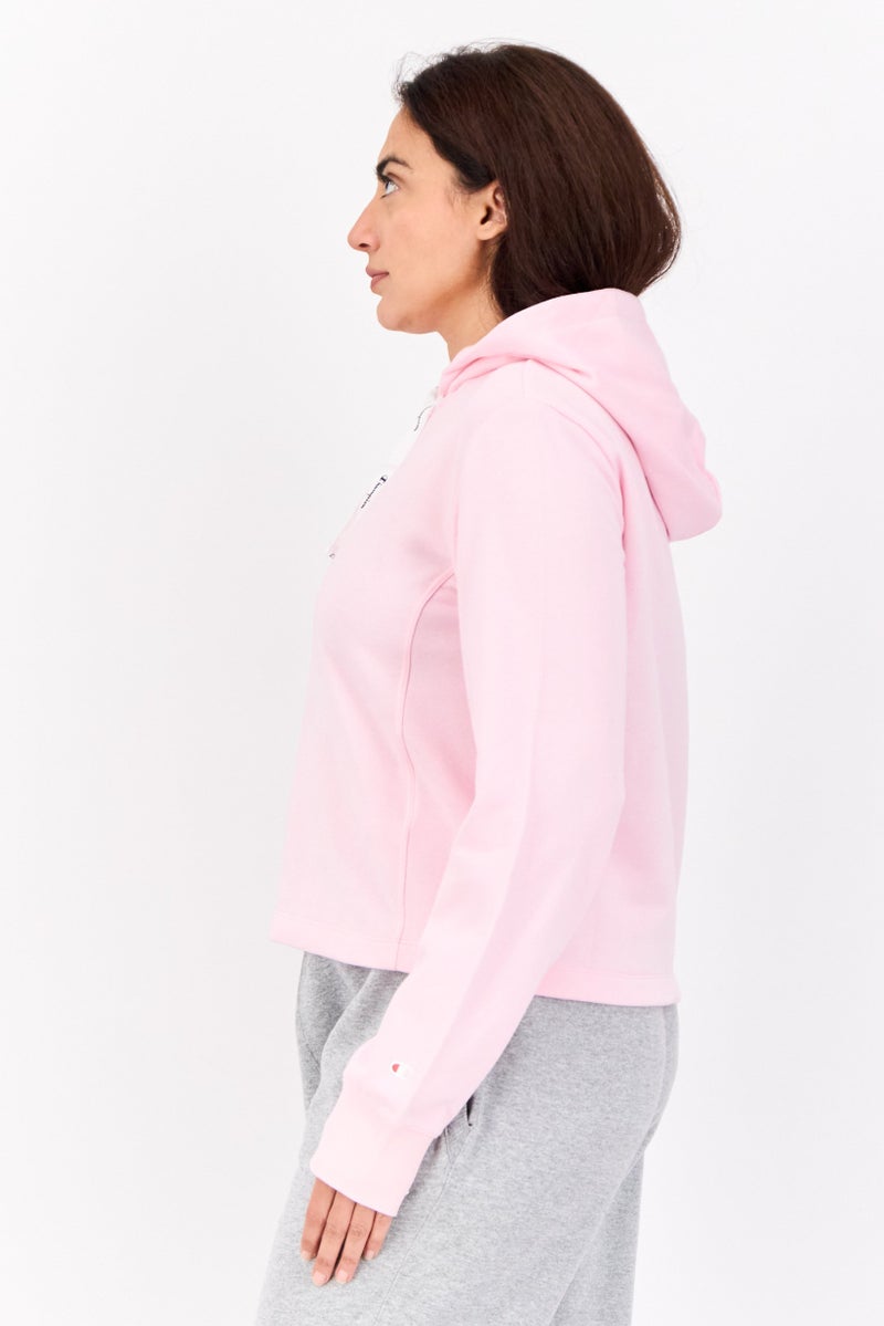 Champion Women Regular Fit Long Sleeve Outdoor Hoodie, Pink - Image 2
