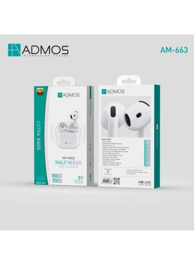 Admos Wireless Earbuds With Lightning Charging Case,Admos Bluetooth Headphones - Image 2