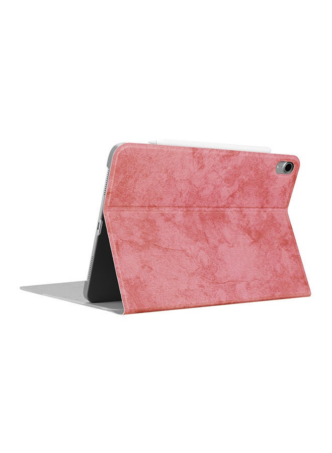 NIBEMINENT PU Leather Smart Flip Cover For iPad Pro 11 Sk1102 White/Pinlk - Image 2