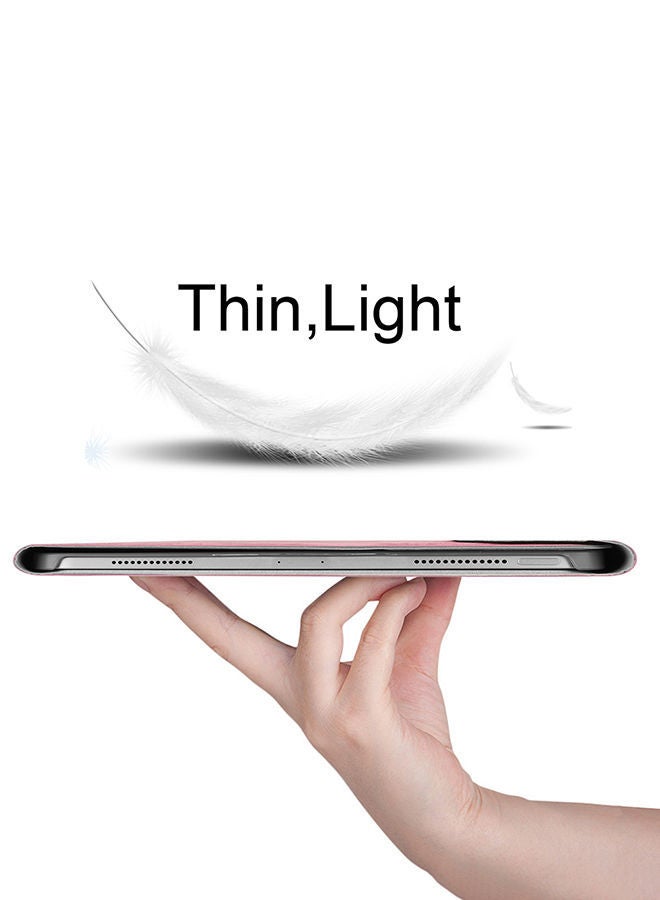 NIBEMINENT PU Leather Smart Flip Cover For iPad Pro 11 Sk1102 White/Pinlk - Image 5