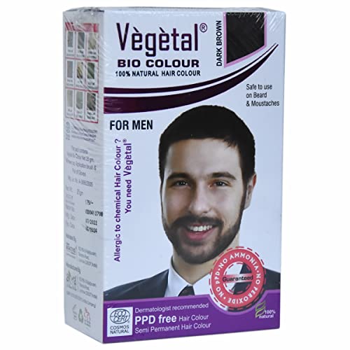 Vegetal Bio Beard Hair Colour -25g (Pack of 3) I Each Experience Natural Dark Brown Beard Hair Color for Men I Ammonia-Free, PPD-Free, 100% Organic, and Herbal, Safe and Effective Beard Dye - Image 2