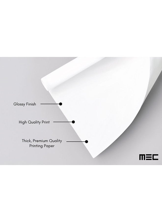 MEC - Triangle Square Circle X Digital Neon Wall Art Poster Frame - Image 1