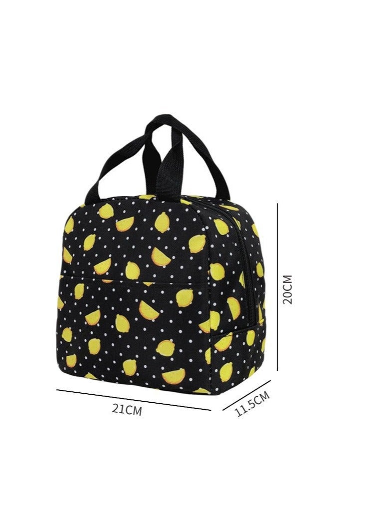 general Printed Sanrio Kuromi Student School Bag Backpack Lunch Bag Pencil Case Three-Piece Set - Image 3