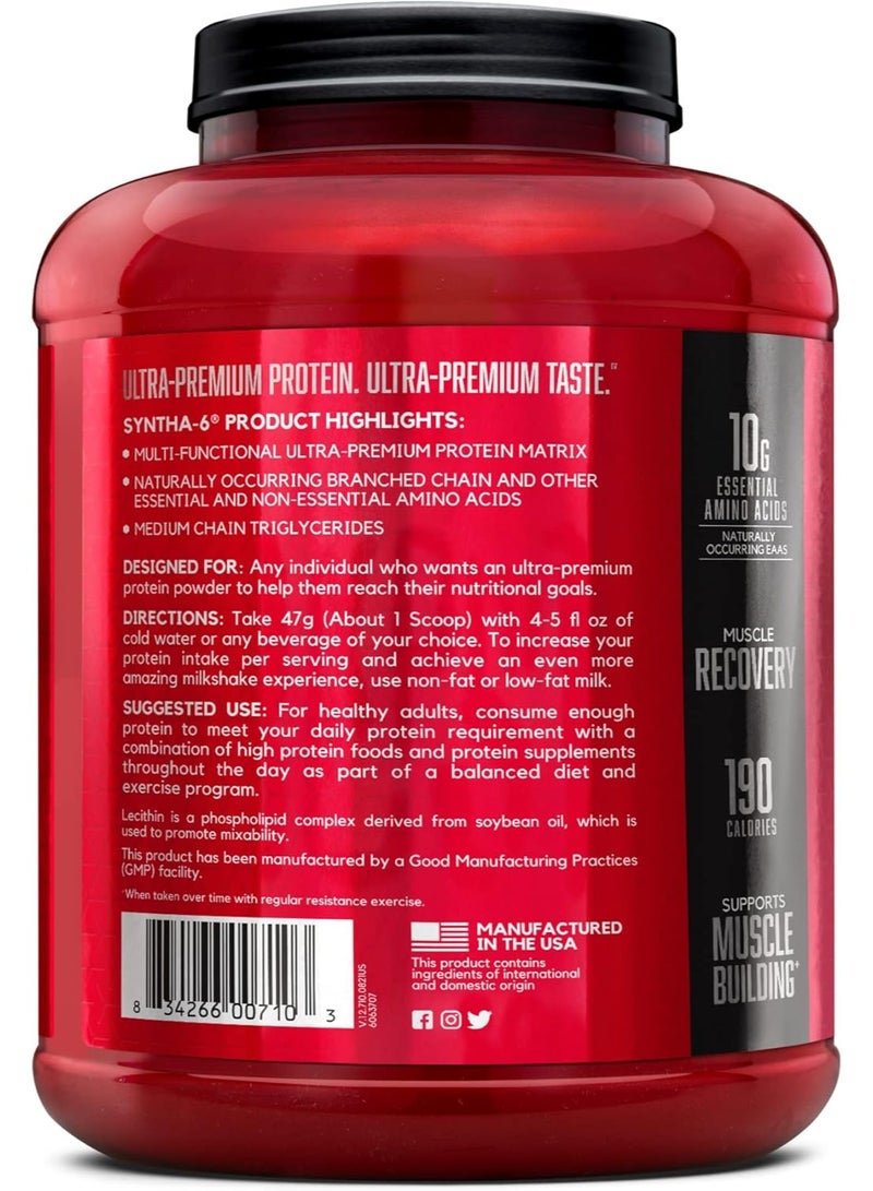 BSN Syntha-6 Ultra Premium Protein Matrix, Whey Protein Powder, Micellar Casein, Milk Protein Isolate Powder - Vanilla Ice Cream, 5 lbs, 48 Servings (2.27 KG) - Image 3