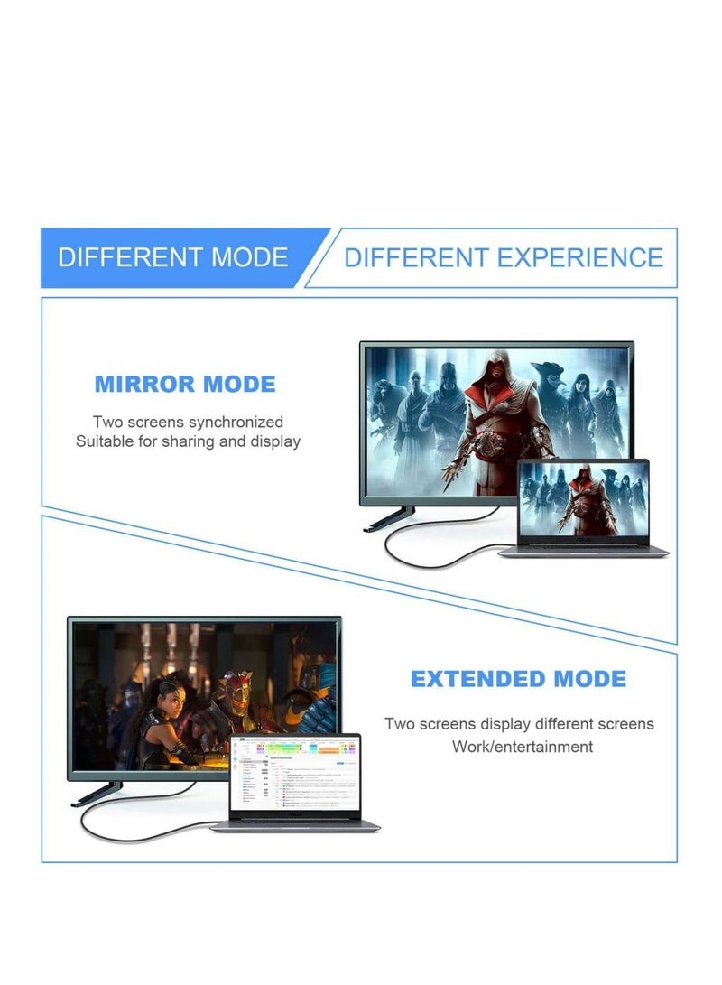 Excefore HDMI 2.1 Converter Adapter, HDMI Male to Male Converter Adapter, Support 8K 60hz HDTV, Suitable for Laptop, PC, Monitor, TV - Image 5
