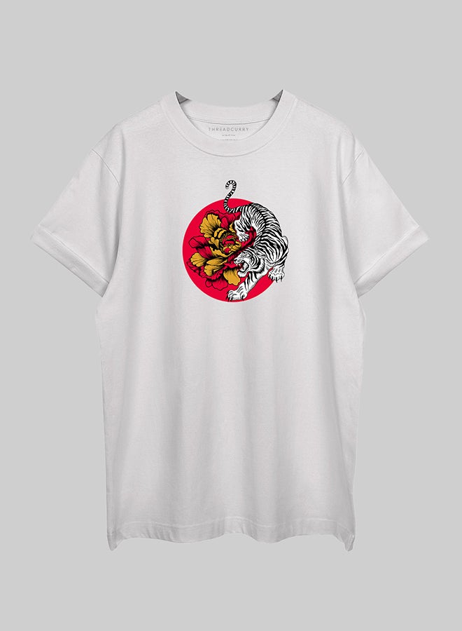 THREADCURRY THREADCURRY Hard Feelings Oversized Drop Shoulder Cotton Loose Printed T-Shirt for Men  - Image 2