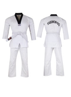 Spall Taekwondo Suit, Karate Uniform Brazilian BJJ Gi Jiu Jitsu Gi for Adults, Gi Uniform Durable Pant & Jacket, Sports Training Clothes Parts, Lightweight Student Karate Gi Martial Arts Uniform with Belt  - Image 1
