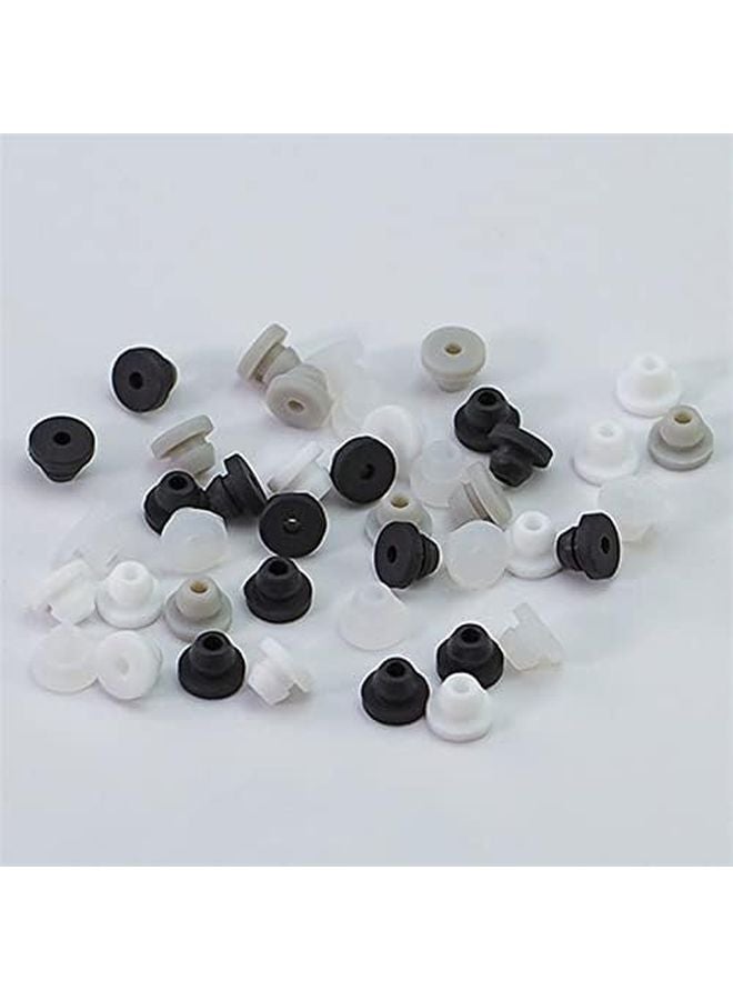 Snap On Grommet Plugs 12 5mm Hole 9 5mm 10 Pcs Gray Silicone Cable Wiring Protector - Image 5