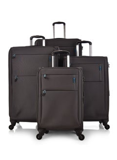 MAGELLAN Magellan Luggage Fabric Trolley 4 Piece Set Size 20/24/28/32 Inch 6184/4P charcoal  - Image 1