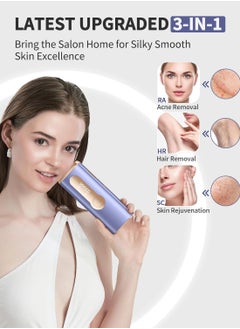 JOOYEE Laser Hair Removal Devices with Cooling System , 3 in 1 At Home Permanent Hair Removal Device 9 Levels Upgrade 999900 Flashes for Face Armpit Arm Bikini Line Leg Whole Body  - Image 4