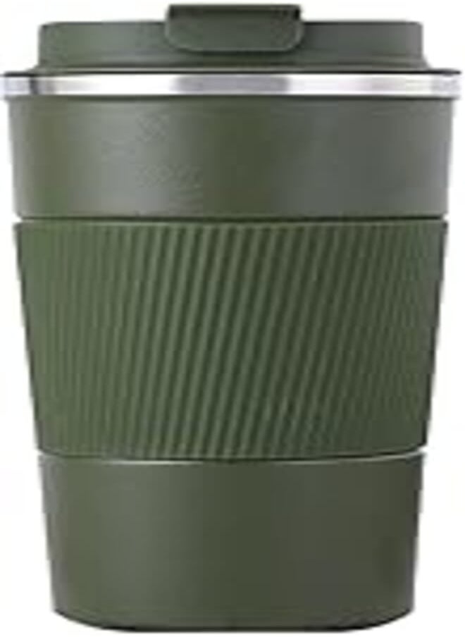 Generic - Insulated Coffee Cup with Leakproof Lid, 510ml/18oz Vacuum Insulation Stainless Steel Reusable for Hot Cold Coffee,Water and Tea, Thermal Mug with Non-Slip Protective Cover - Image 1