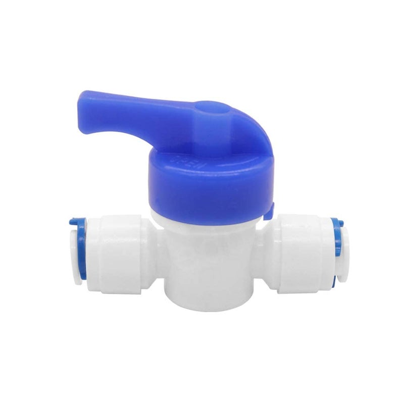 KRPLUS Imported RO Fitting 14 Inch OD Quick Connect Push in to Connect for RO Water Reverse Osmosis System Water Tube Fitting Set of 20 Ball ValveTIL Elbow Connector For Water Purifier White - Image 4
