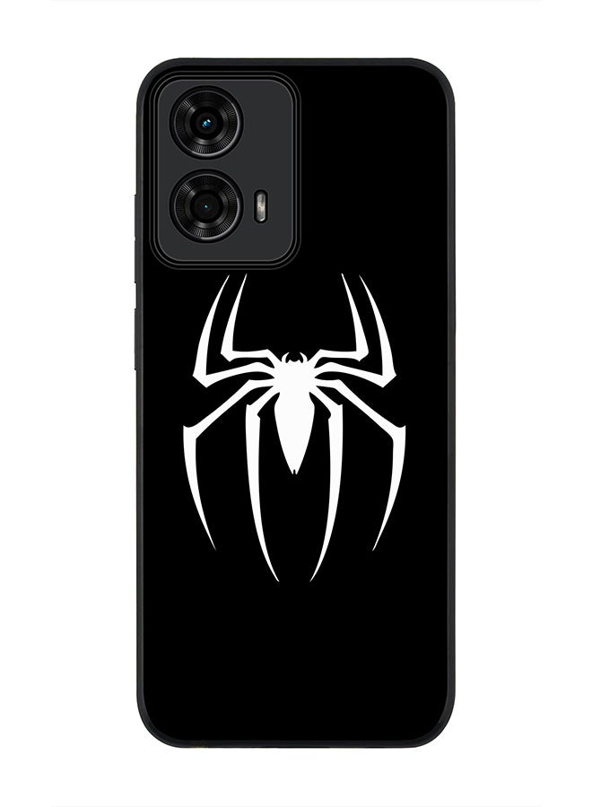 Stylizedd For Motorola Moto G24 / G24 Power Case,Slim fit Camera Protection, Shockproof Thin Phone cover - Spidermark (Black) - Image 1