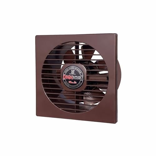 DIGISMART Axial Exhaust Fan for Kitchen & Bathroom, Low Noise, 22W Motor, 1 Year Warranty, Brown - Image 1