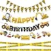 FIGEPO Construction Party Supplies Dump Truck Party Decorations Set with caution tape construction pennant flags Happy Birthday Banner Vehicle Banner for Kids Birthday Party - Image 2