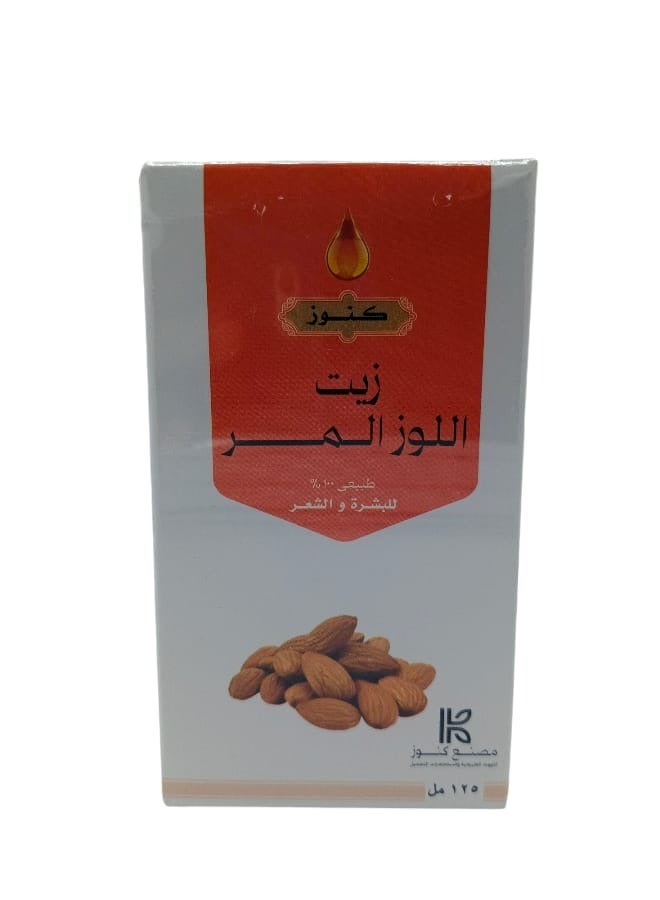 كنوز اتش زيت اللوز المر 125 مل