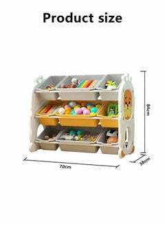 JSAITOYS Multi-layer Classification Plastic Kids Toy Storage Box Colorful Home Chest Toy Storage Organizer Shelf Rack  - Image 2