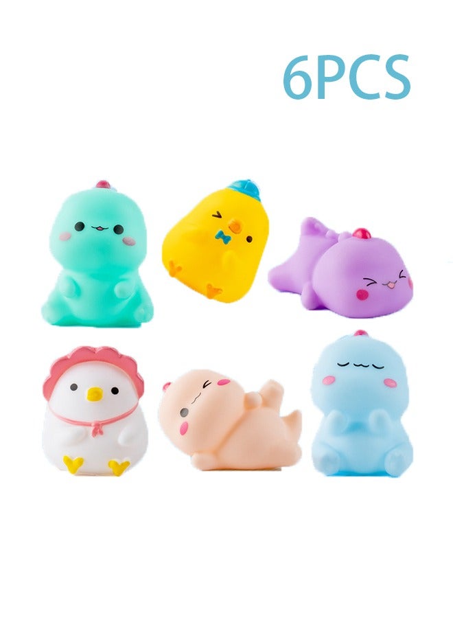 Bath Toys, Cute Animal Clockwork Bath Pool Toys, Baby Bath Toys for Toddlers 1-3 Years Old, Boys & Girls Water Bath Playsets, 6 Packs  - Image 1