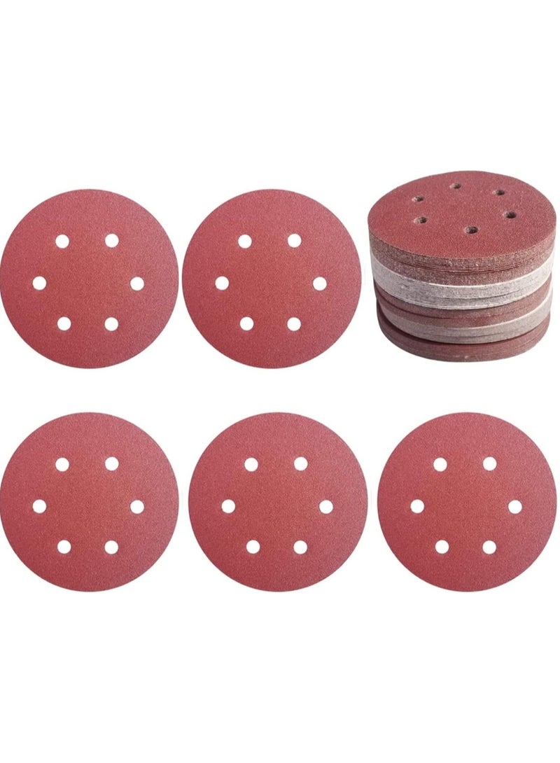 Apple Abrasives 4.5-Inch 6-Hole Hook and Loop Sanding Discs Grit-60, Pack of 100 - Image 5