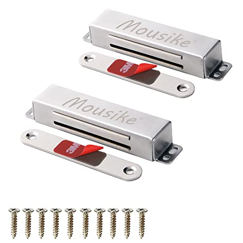 Mousike Magnetic Door Catch Heavy Duty 90lb Door Magnets with Strong Magnetic for Kitchen Cupboard Wardrobe Closet Cabinet Door Drawer Latch - Image 1