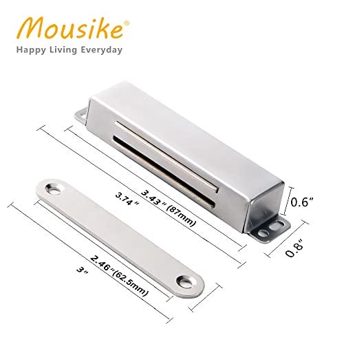 Mousike Magnetic Door Catch Heavy Duty 90lb Door Magnets with Strong Magnetic for Kitchen Cupboard Wardrobe Closet Cabinet Door Drawer Latch - Image 2