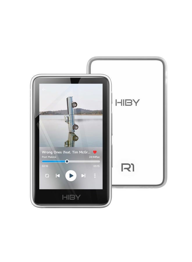 HiBy مشغل MP3 HiFi R1 مع بلوتوث 5.1 معتمد للصوت عالي الدقة DSD 256 أصلي مشغل Tidal Qobuz ضبط MSEB شاشة تعمل باللمس 3 بوصات ذاكرة موسعة 2TB (قياسي) - Image 1