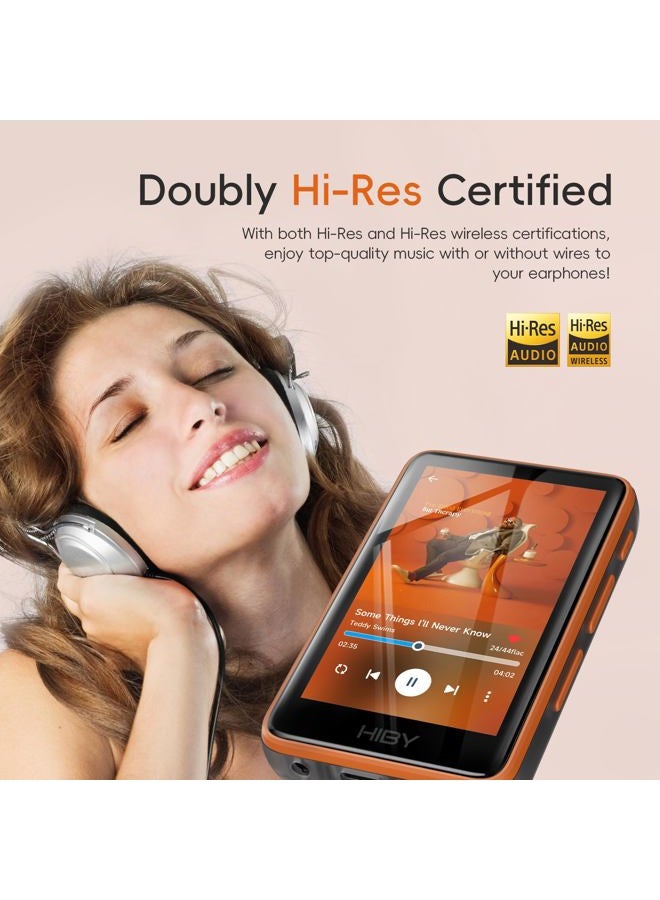 HiBy مشغل MP3 HiFi R1 مع بلوتوث 5.1 معتمد للصوت عالي الدقة DSD 256 أصلي مشغل Tidal Qobuz ضبط MSEB شاشة تعمل باللمس 3 بوصات ذاكرة موسعة 2TB (قياسي) - Image 2