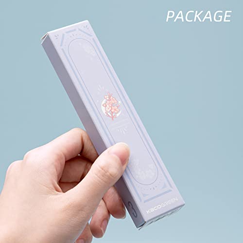 KaCo Gel Pens Cute Stationery 3 Pieces 0.5mm Fine Point, Quick Drying Pens for Journaling Aesthetic Office Supplies, 2 Black Ink and 1 Coral Ink - Image 4