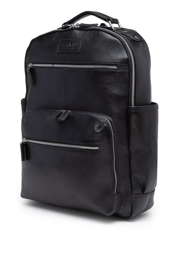 TEAKWOOD Genuine Leather Zip Closure Backpack  - Image 2