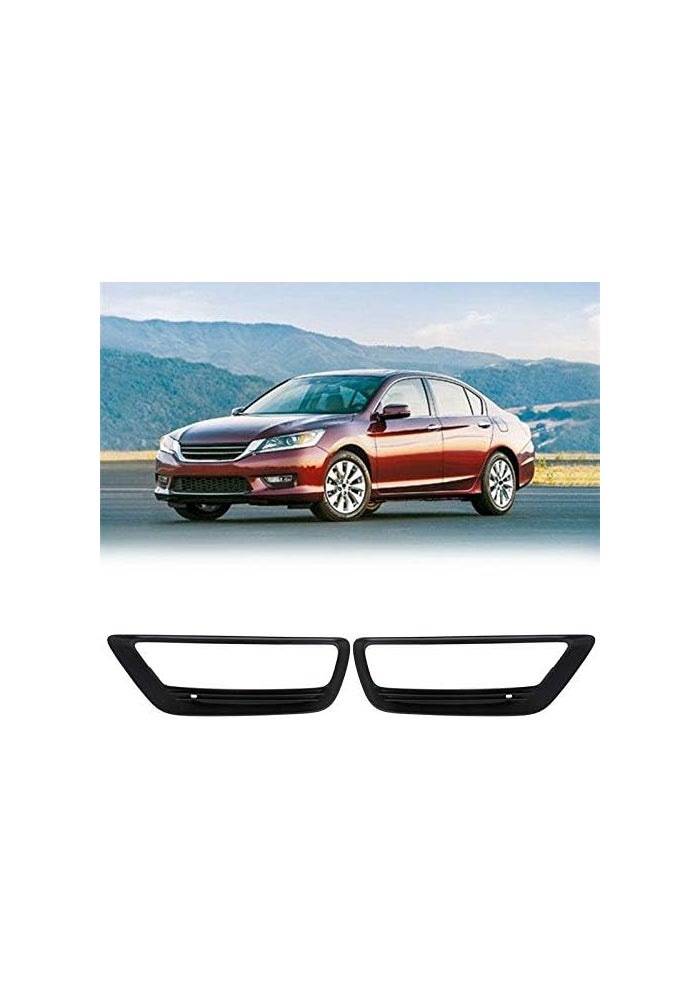 DEMULAX Car Front Bumper Fog Light Lamp Bezel Trim Set - Image 5