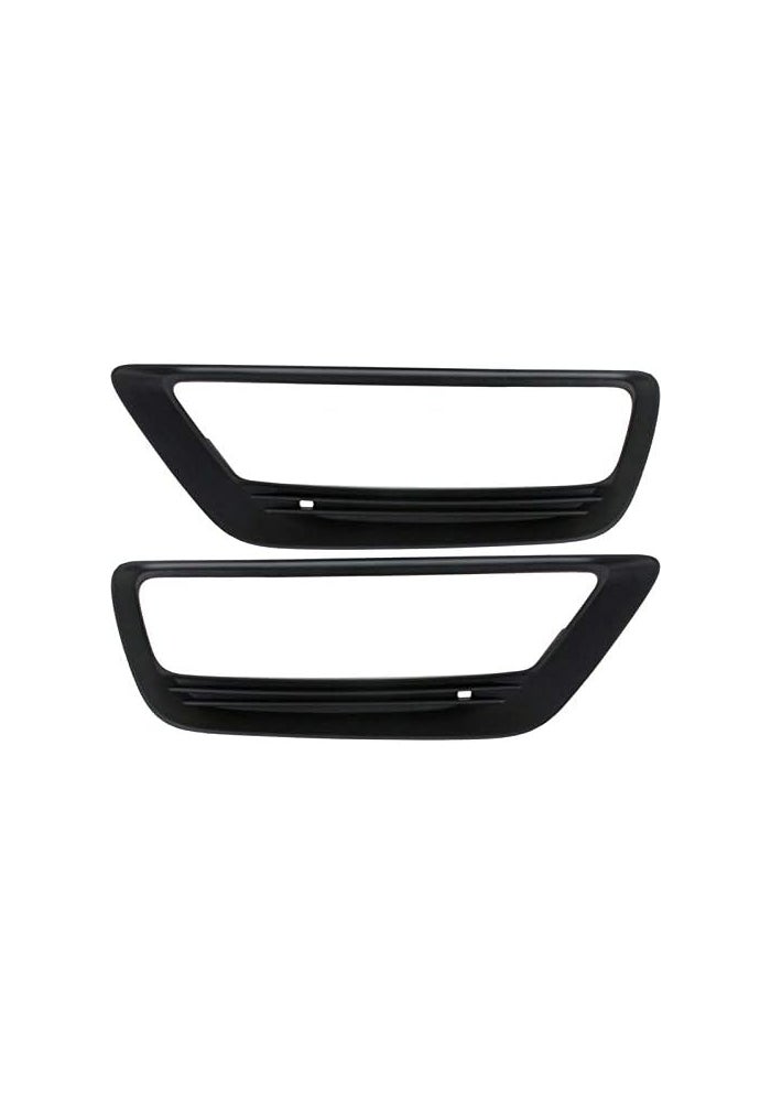 DEMULAX Car Front Bumper Fog Light Lamp Bezel Trim Set - Image 2
