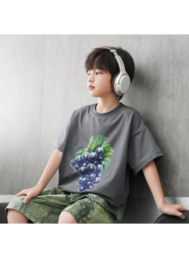 Luson Chen Dazhu Uni Short Sleeve T-shirt Xinjiang Cotton Summer New Cool Feeling Half Sleeve Boys Big Kids Top - Image 5