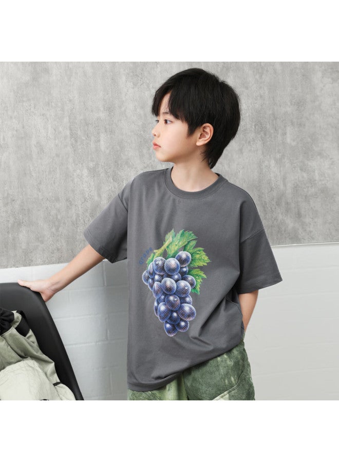 Luson Chen Dazhu Uni Short Sleeve T-shirt Xinjiang Cotton Summer New Cool Feeling Half Sleeve Boys Big Kids Top - Image 4