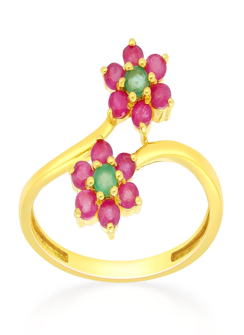 Malabar Gold and Diamonds 22 Carat 916 Purity Precia Gemstone Ring PNAFNC115RN1 for Women  - Image 1