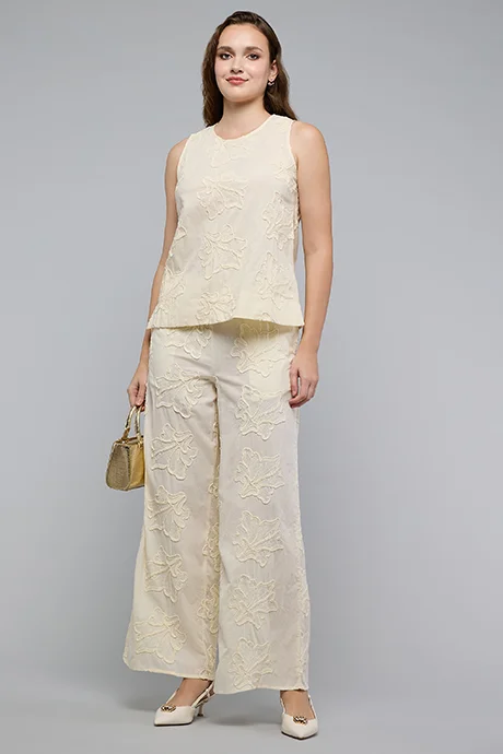 أر أند بي Embroidered Sleeveless Top
