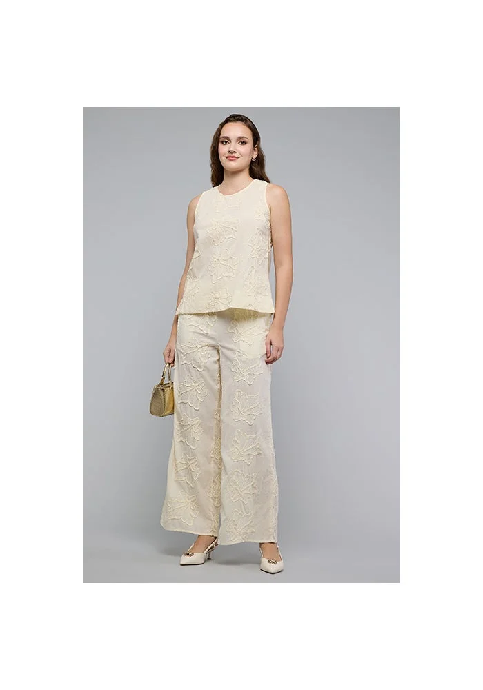 أر أند بي Embroidered Sleeveless Top