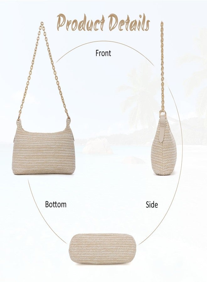 Fecialy Women Straw Shoulder Bag Woven Tote Handbag Summer Beach Bag VacationTravel Purse - Image 5