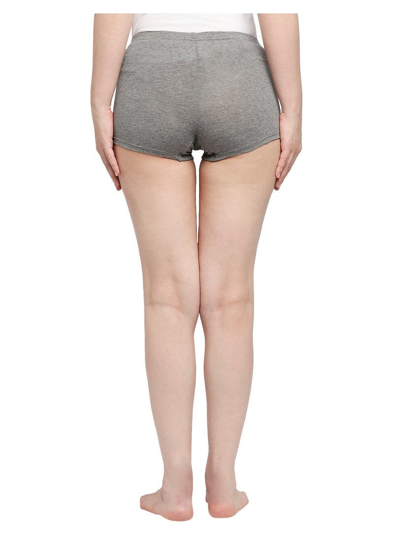 BYC Women's Boyshort Boxer Brief - Grey  - Image 5