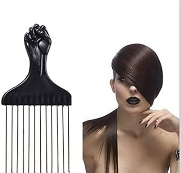 Filfeel Afro Hair Comb Insert Hair Curly Brush Fork Plastic Hair Pick Comb Antistatic Hairstyling Tool Barber Hairdresser - Image 3