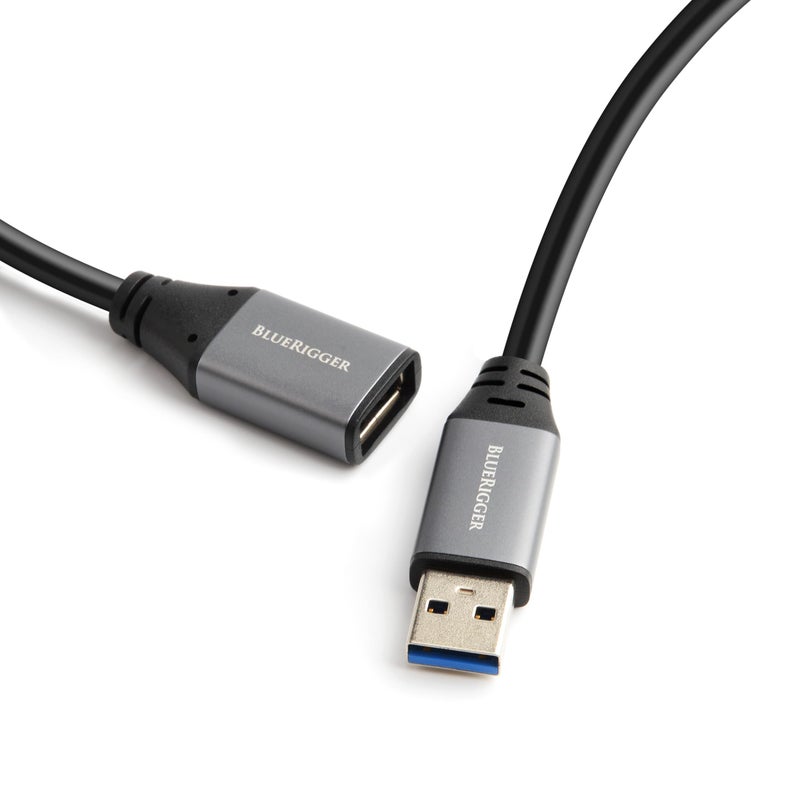BlueRigger SuperSpeed USB 3.0 (Type A Male to Type A Female) Extension/Repeater Cable (3 Feet / 0.9 Meter) - Image 5