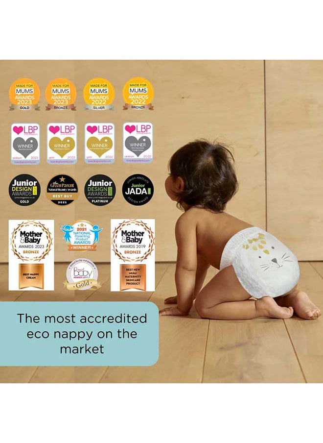 Kit & Kin - Kit & Kin Eco Friendly Baby Diaper | Pull Ups Diaper Pants Sizes 4 | Hypoallergenic Flash Dry Disposable Diapers (Size 4, Pack of 22) - Image 1