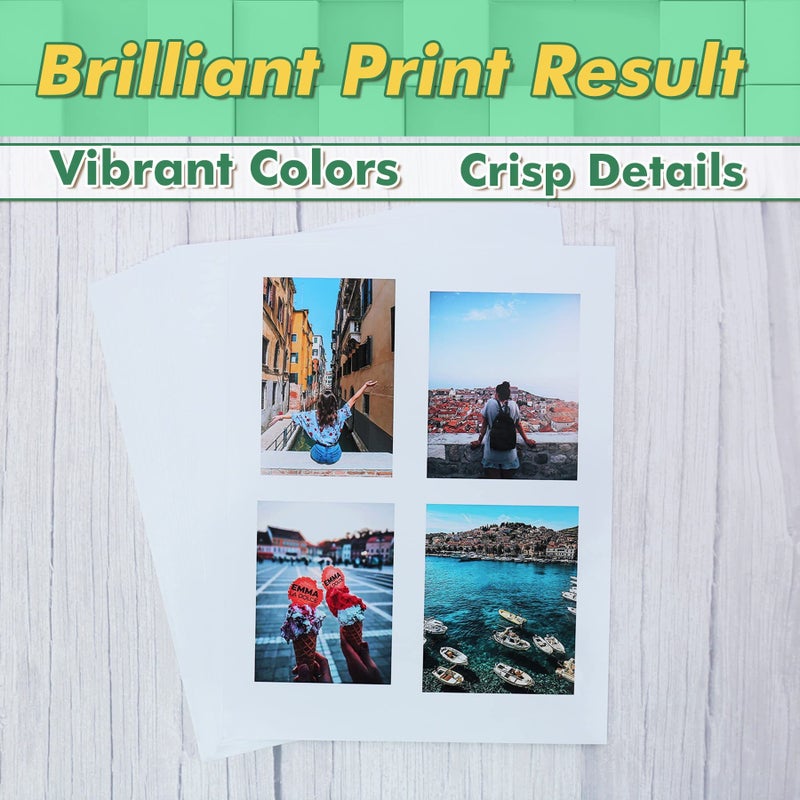 KOALA PAPER Koala Glossy Sticker Paper for Inkjet & Laser Printer, Printable Photo Sticker Paper, 100 Sheets 8.5x11 In Self-Adhesive Photo Paper for Scrapbooking, Brand Logo, Party Decor Stickers - Image 3