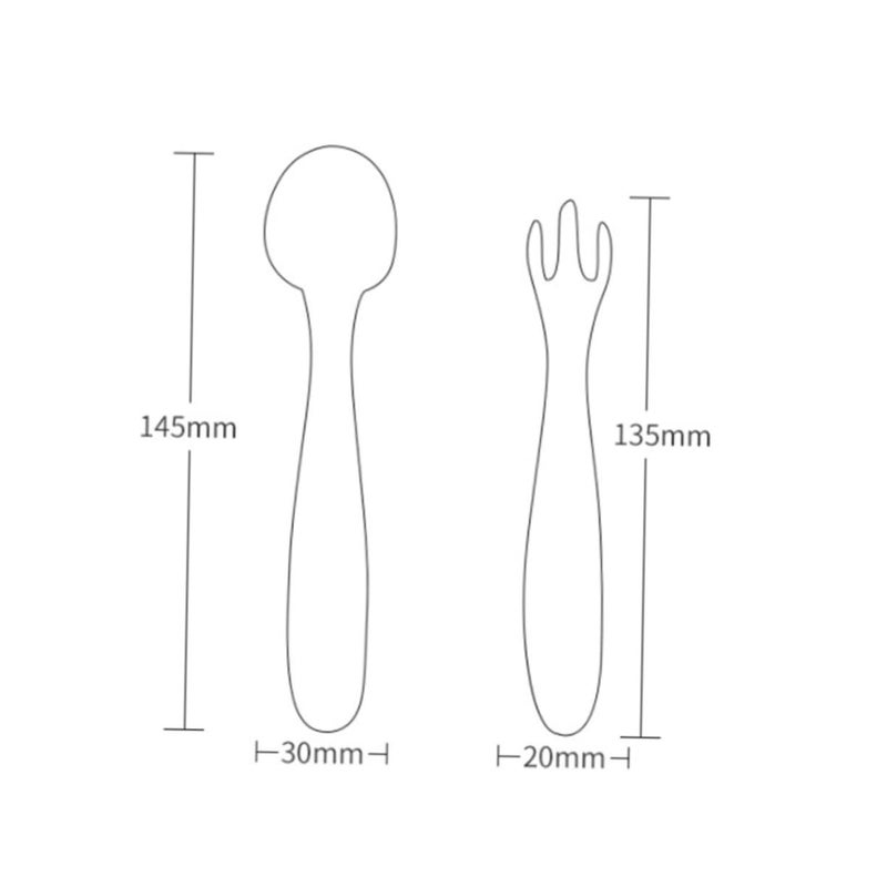 Bendable Fork Spoon Set Tableware for Infant Feeding Easy Clean - Image 4