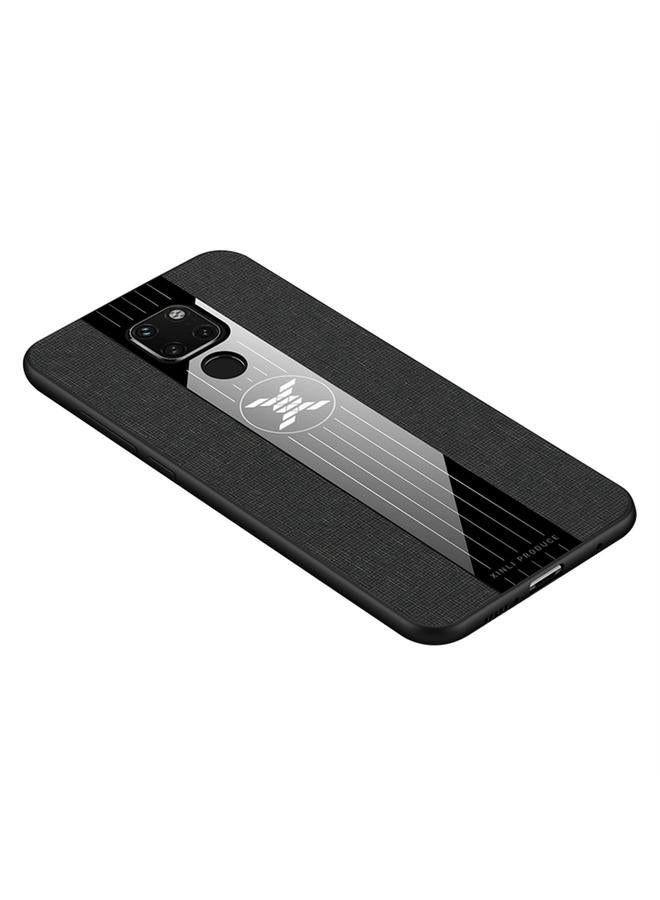 شين لي تونج جراب لهاتف Huawei Mate 20 مصنوع من مادة TPU المقاومة للصدمات ومزخرف بنسيج قماشي - Image 2