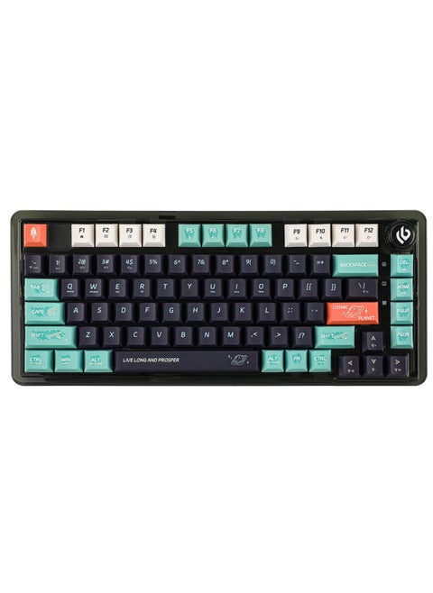 K81 Wireless Mechanical Keyboard, Tri-Mode, 75% Keyboard, Hot Swappable, Gasket-Mounted with Knob with Dynamic RGB Lighting