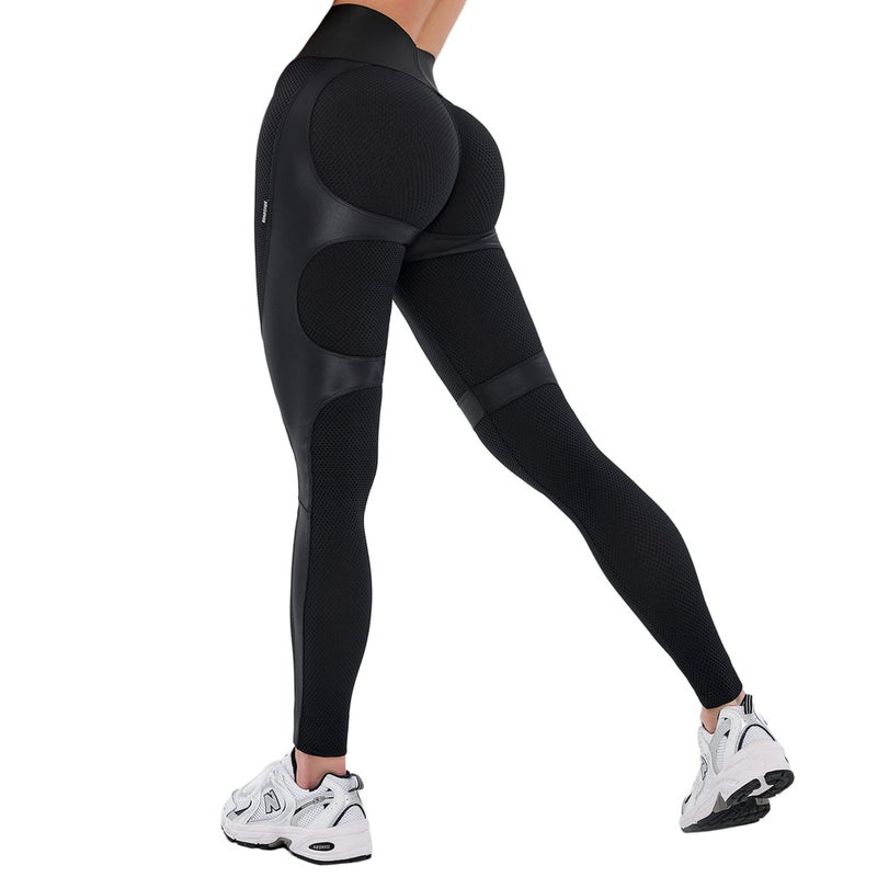 Bona Fide High Waisted Tummy Control Leggings for Women - Body Shaping Workout Leggings High Waist - Gym Legging, Yoga Pants - Image 1